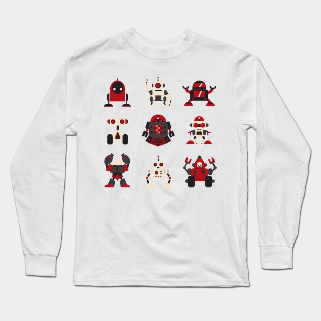 Robot Revolution Long Sleeve T-Shirt by Kappacino Creations